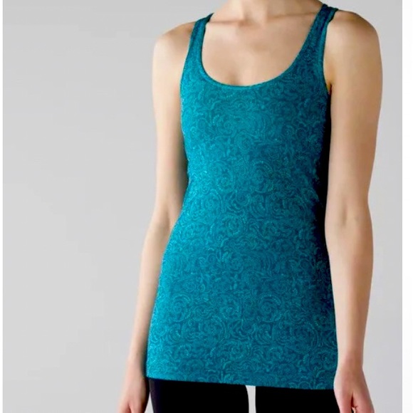 Lululemon Cool Racerback Teal Tank - Picture 1 of 9